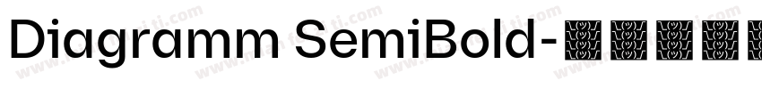 Diagramm SemiBold字体转换